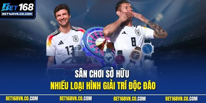 Sân chơi sở hữu nhiều loại hình giải trí độc đáo