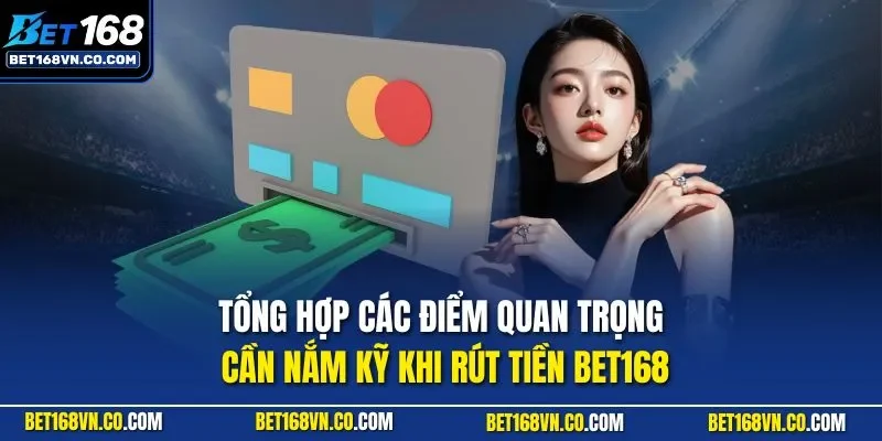 Tổng hợp các điểm quan trọng cần nắm kỹ khi rút tiền BET168